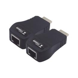 Kit Extensor 25m convertidor Señal HDMI a UTP (Cat5e/Cat 6)  / Calidad PREMIUM