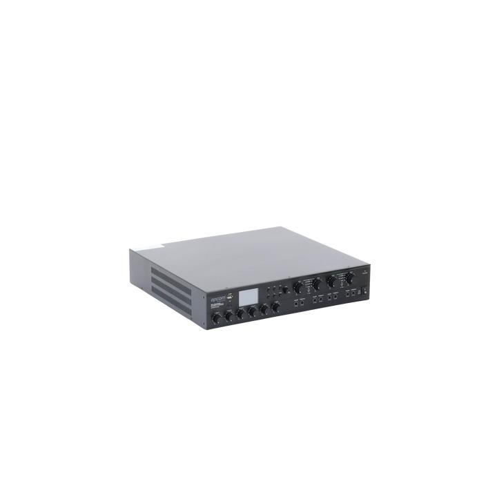 Amplificador Mezclador Matricial | 4 zonas | 240w por canal | 6 entradas | Receptor de medios