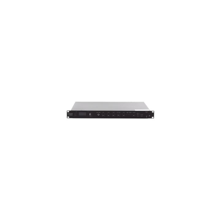 Amplificador de Audio | 1 canal | 350 W | Sistema 100V y Baja Impedancia | 4 Entradas de Micrófono Balanceadas |