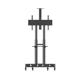 Soporte de Pantalla con Ruedas / Compatible con Monitores de 43"a 90" / Base para Colocar Accesorios Adicionales / Vesa