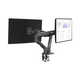 Montaje de Escritorio articulado para 2 monitores de 27-34" /  Soporta hasta 16 kg  por brazo/ Vesa 75 x 75 / 100 x 100