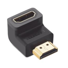 Adaptador HDMI de 90 Grados Macho a Hembra / Hacia Abajo / HDMI 2.0 4K@60Hz / Proporciona Flexibilidad Sin Doblar los