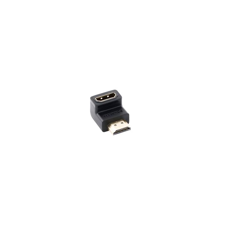 Adaptador HDMI de 90 Grados Macho a Hembra / Hacia Abajo / HDMI 2.0 4K@60Hz / Proporciona Flexibilidad Sin Doblar los