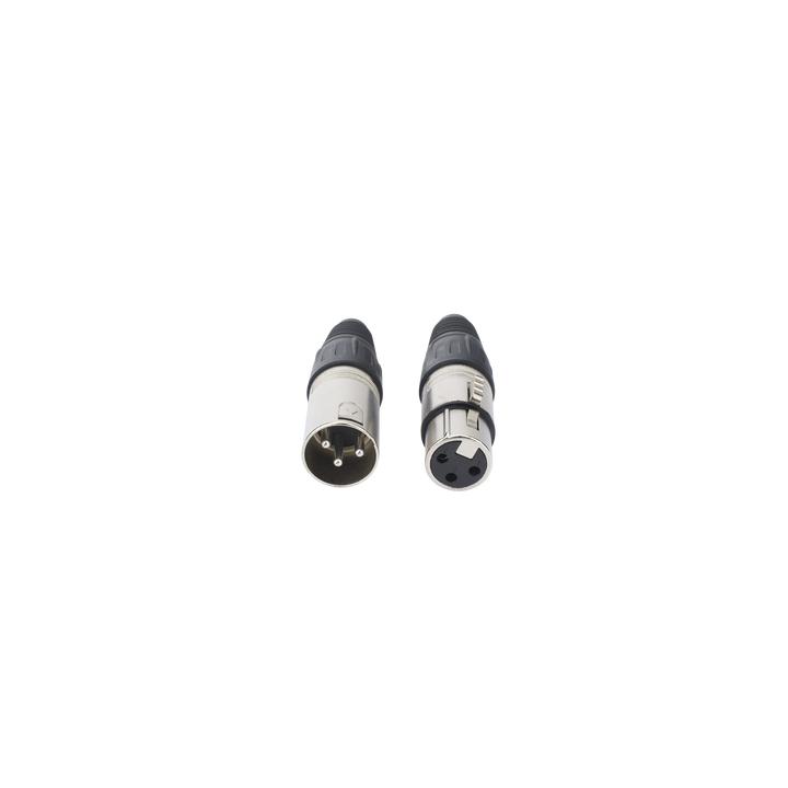 Kit Conector XLR Hembra + XLR Macho | Ideal para Conexiones de Micrófonos, Mezcladoras | Equipo de Audio Profesional
