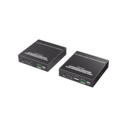 Kit Extensor KVM (HDMI y USB) hasta 120 metros | Transmite el Video y Controla tu DVR vía USB a distancia | Soporta