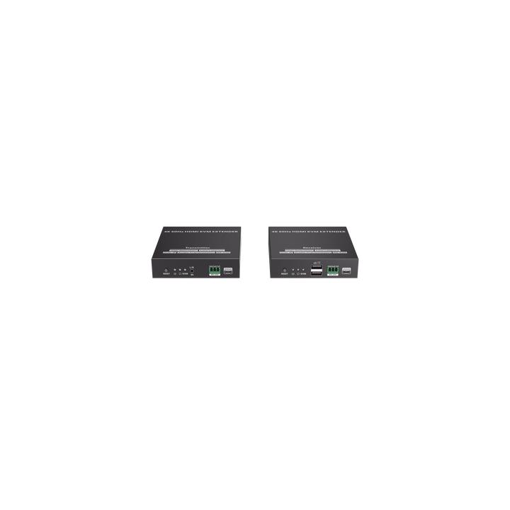 Kit Extensor KVM (HDMI y USB) hasta 120 metros | Transmite el Video y Controla tu DVR vía USB a distancia | Soporta