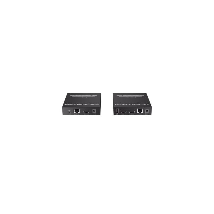 Kit Extensor KVM (HDMI y USB) hasta 120 metros | Transmite el Video y Controla tu DVR vía USB a distancia | Soporta