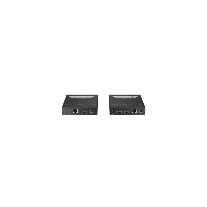 Kit Extensor KVM (HDMI y USB) hasta 120 metros | Transmite el Video y Controla tu DVR vía USB a distancia | Soporta