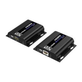 Kit extensor para distancias de hasta 200 metros | Resolución 4K @60Hz | Cat 6 | Conexión uno a uno y uno a muchos