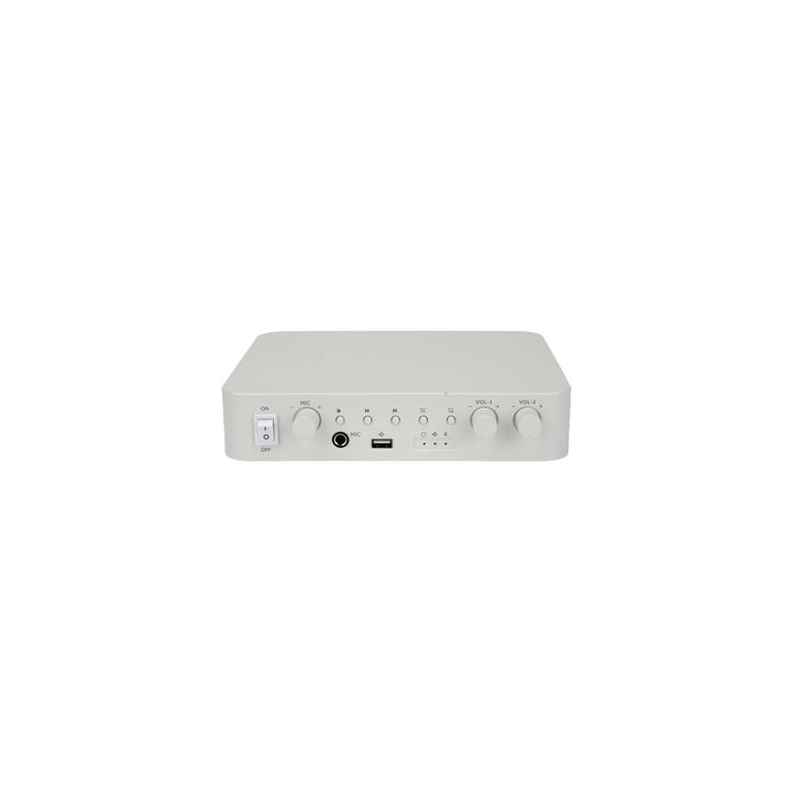 Amplificador | Bluetooth | 2 Canales | 30 W por Canal | Salida 4-8 Ω x 2 | 100V COM x 2 | Una Zona | Música Ambiental