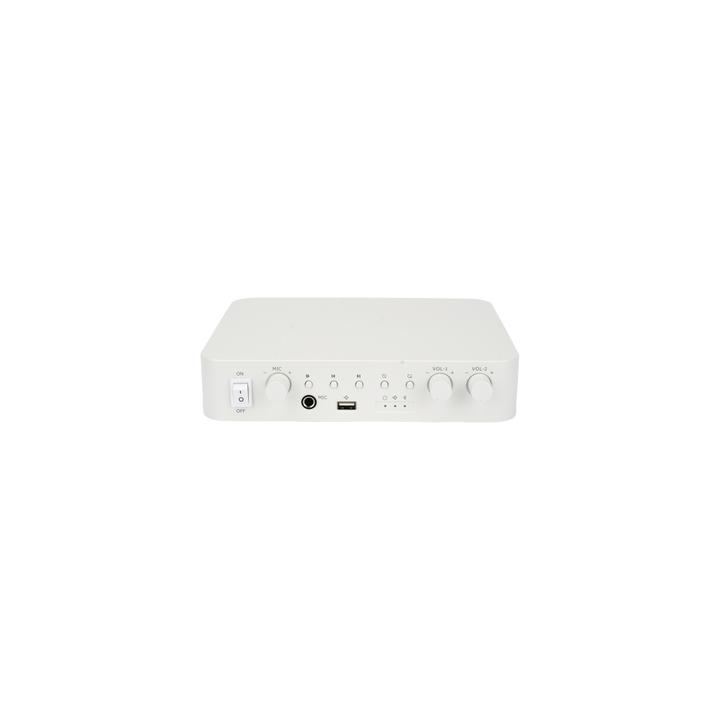 Amplificador | Bluetooth | 2 Canales | 30 W por Canal | Salida 4-8 Ω x 2 | 100V COM x 2 | Una Zona | Música Ambiental