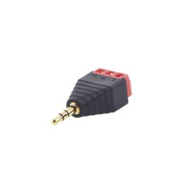 Conector de audio de 3.5mm macho a terminal de tornillo de 3 pines