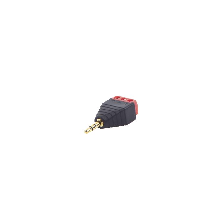 Conector de audio de 3.5mm macho a terminal de tornillo de 3 pines