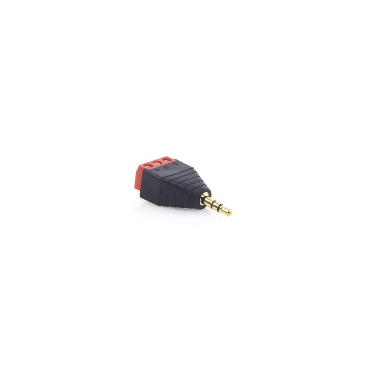 Conector de audio de 3.5mm macho a terminal de tornillo de 3 pines