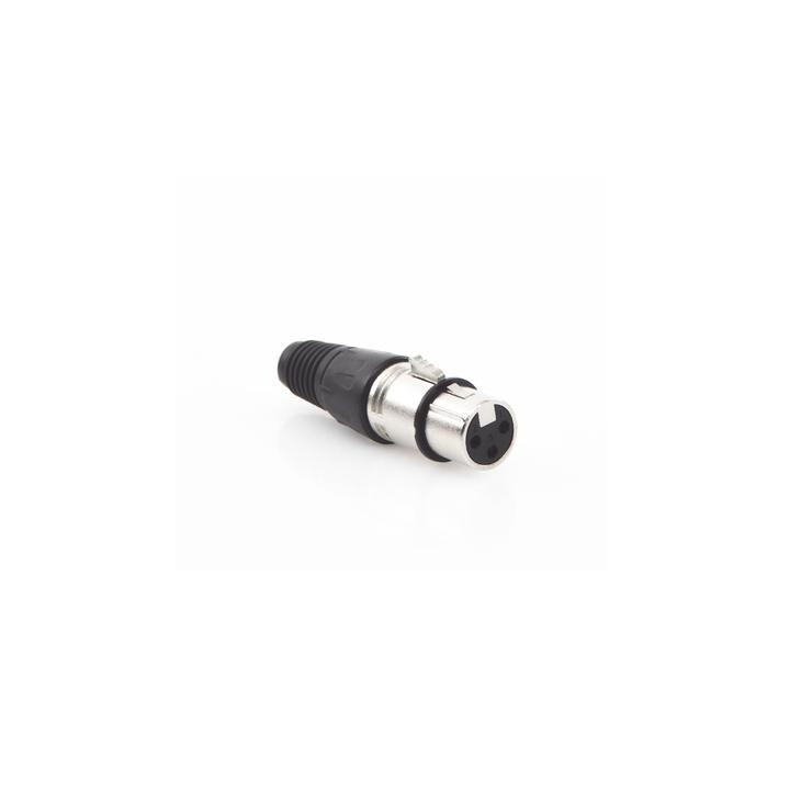 Conector XLR 3 Pines Hembra | Ideal para Conexiones de Micrófonos y Mezcladoras | Equipo de Audio Profesional