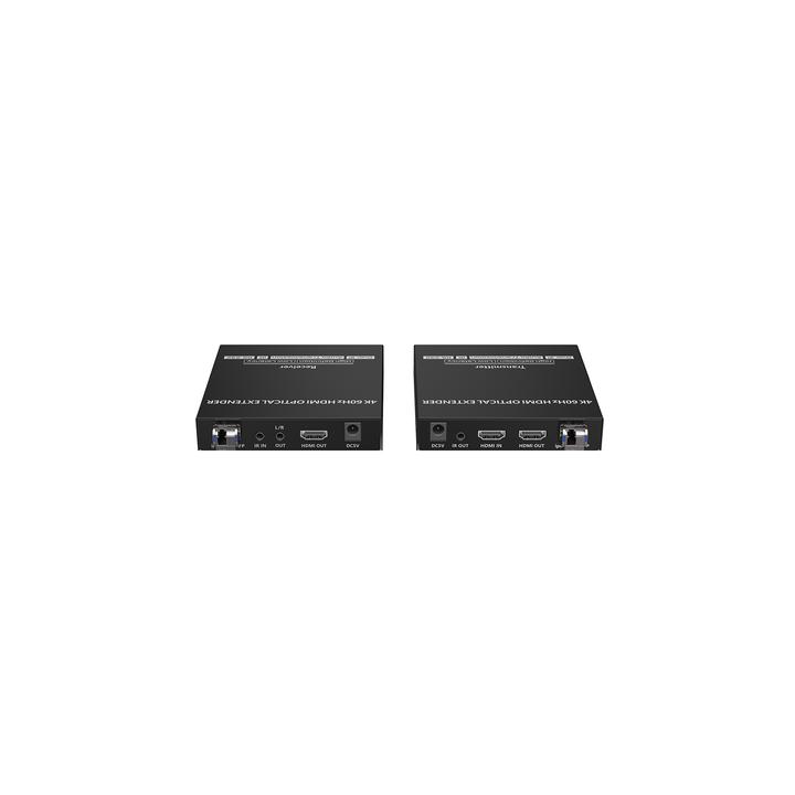 Kit extensor por fibra óptica | Hasta 40 kilómetros|  4K@60Hz | con IR | RS232