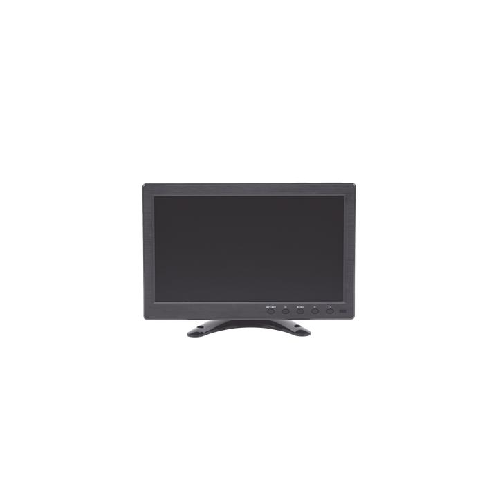 Monitor 10.1" TFT-LCD ideal para colocar en vehículos o DVR/NVR. Entradas de video HDMI, VGA y RCA (CVBS)