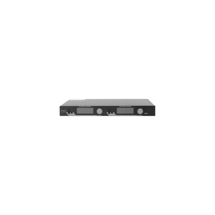 Kit de Microfonía inalámbrico | 2 Micrófonos de mano | Receptor UHF | Pantalla LCD | 200 Canales | Gran cobertura