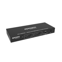 Matricial HDMI | 2x2 | 4K2K@60Hz | HDR | YCbCr 4:4:4 | EDID Auto | Extractor de Audio | Salida de audio análoga y