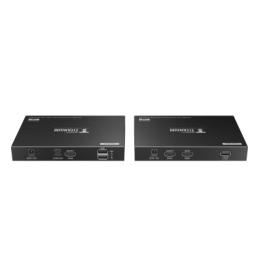 Kit extensor KVM (HDMI y USB) hasta 70 metros | Resolución 4K @ 60 Hz | Cat 6, 6a y 7 | IPCOLOR | CERO LATENCIA |