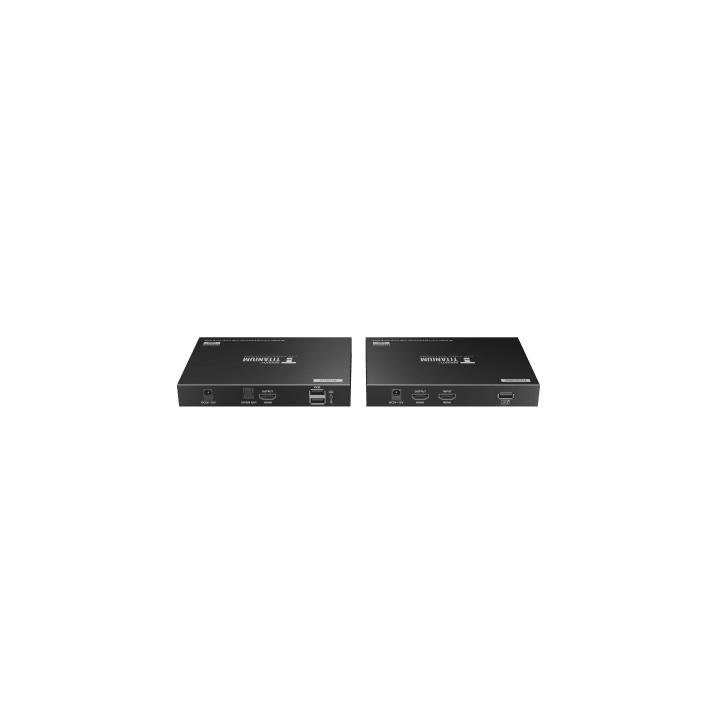 Kit extensor KVM (HDMI y USB) hasta 70 metros | Resolución 4K @ 60 Hz | Cat 6, 6a y 7 | IPCOLOR | CERO LATENCIA |