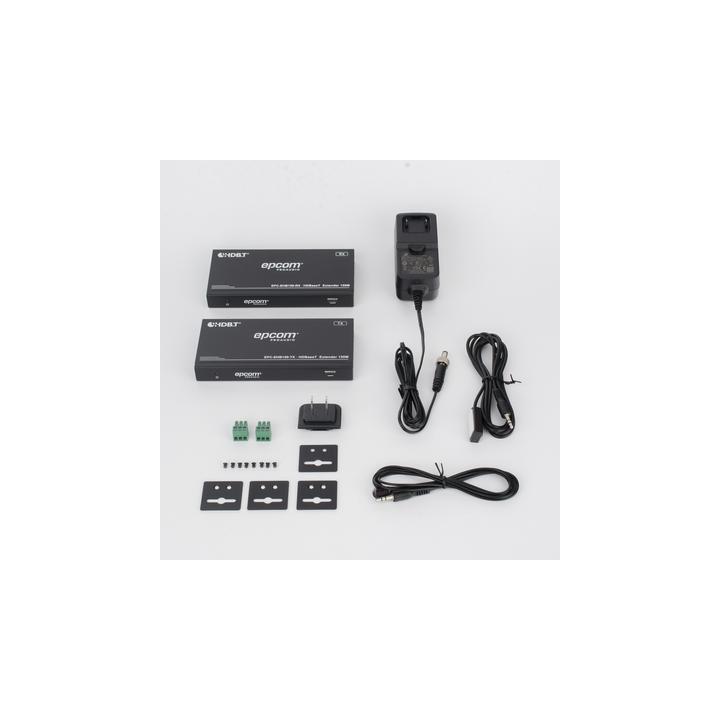 Kit Extensor HDMI | 4K2K@60HZ | HDR 4:4:4 | HDBaseT | 120/150m | Salida de Audio | HDCP 2.2 | IR Bidireccional
