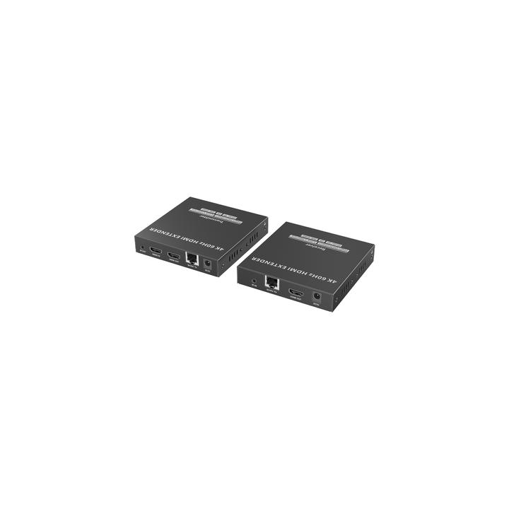 Kit Extensor HDMI para distancias de 120 metros | Soporta resolución 4K @60Hz | Cat 6, 6a y 7 | Salida Loop en el Tx