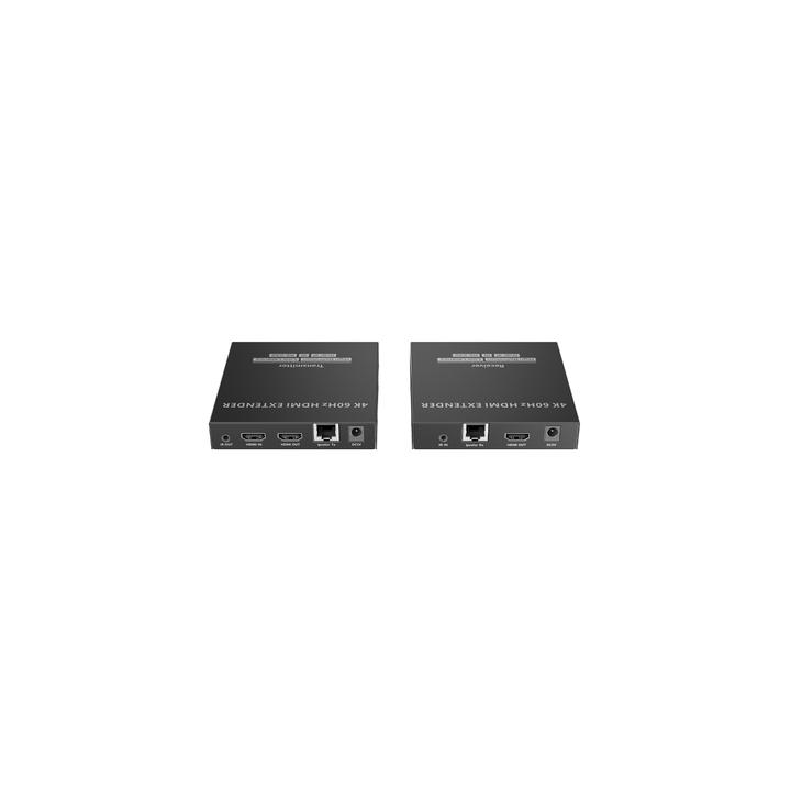 Kit Extensor HDMI para distancias de 120 metros | Soporta resolución 4K @60Hz | Cat 6, 6a y 7 | Salida Loop en el Tx