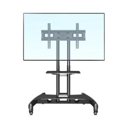 Soporte de Pantalla con Ruedas / Compatible con Monitores de32 "a 75" / Base para Colocar Accesorios Adicionales / Vesa