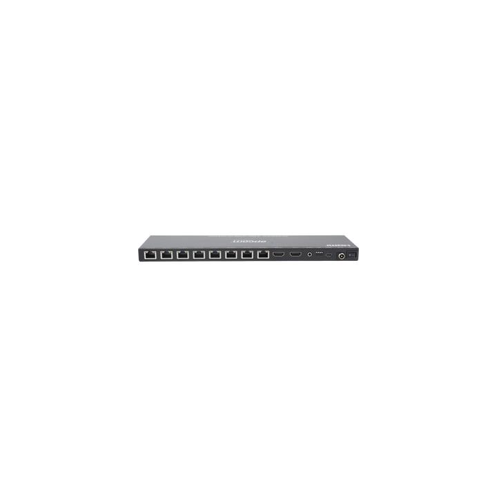 Splitter HDMI 1x8 | Extensor HDMI | 4K@30Hz 40m | 1080p@60Hz 70m | Función PoC |  4:4:4