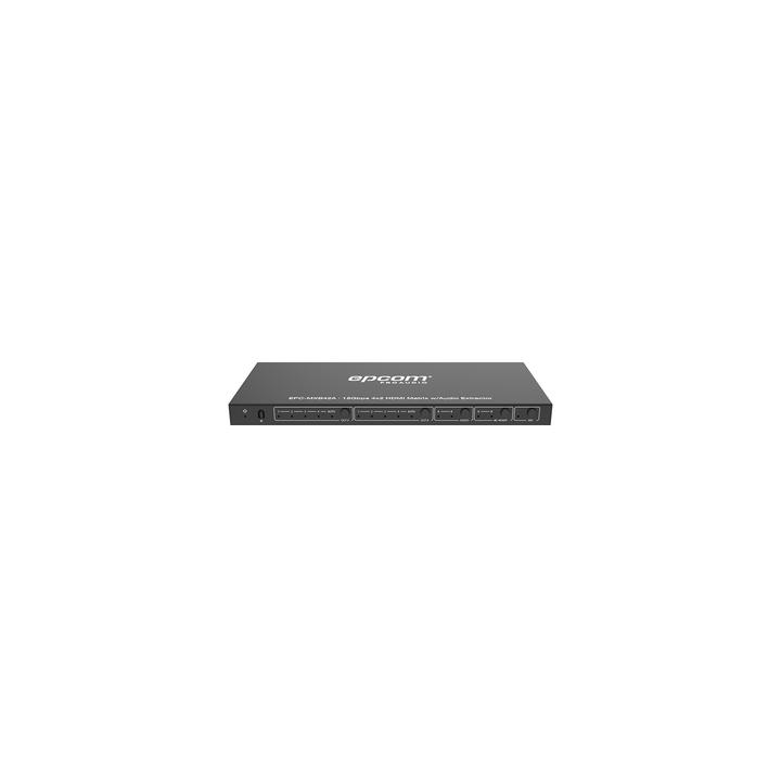 Matricial HDMI | 4x2 | 4K2K@60Hz | HDR | YCbCr 4:4:4 | EDID Auto | Extractor de Audio | Salida de audio análoga y