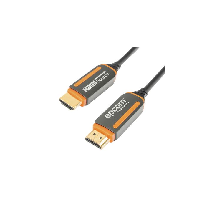 Cable HDMI de Fibra Óptica de 20 Metros (65.62 Pies) | Alta Definición | Versión 2.0 | Alta Velocidad 18Gbps |