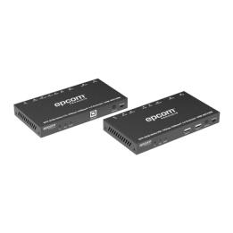 Kit Extensor HDMI | 4K2K@60HZ | HDR 4:4:4 | HDBaseT | 100M | Salida de Audio | HDCP 2.2 | IR Bidireccional | Admite la