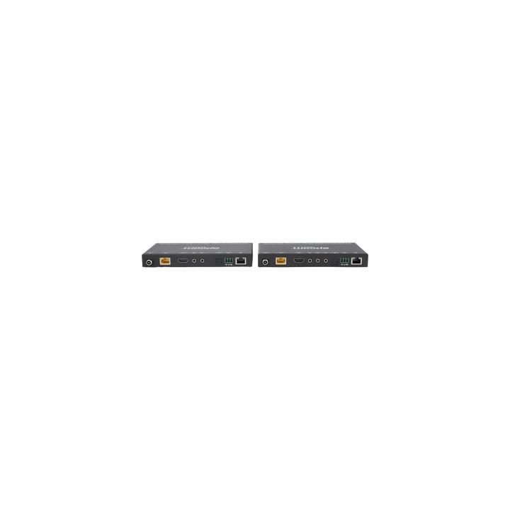Kit Extensor HDMI | 4K2K@60HZ | HDR 4:4:4 | HDBaseT | 100M | Salida de Audio | HDCP 2.2 | IR Bidireccional | Admite la