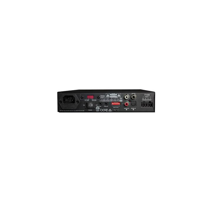 Amp Clase D | 2 Canales 100W | Con Aprendizaje IR | Salida Sub | Estéreo, Bridge, Múltiples Amplificadores | 4-8Ω