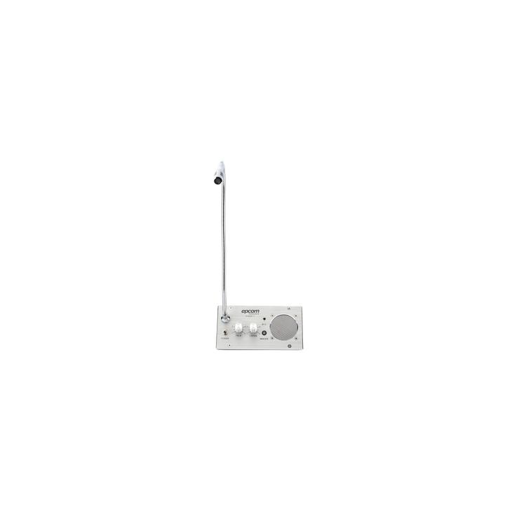 Sistema de Intercomunicación | Ideal para Ventanillas | Audio de voz de dos vías | 12V/1A 2W | Micrófono Interior +