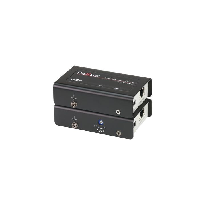 Extensor KVM USB | Acceso remoto PC | Hasta 100 m Cat5e | 1920x1200 | Protección ESD | Ajuste deskew