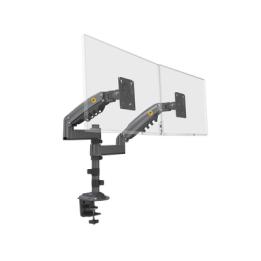 Montaje de Escritorio articulado para 2 monitores de 17 a 27" /  Soporta hasta 9kg por monitor / Vesa 75 x 75 / 100 x