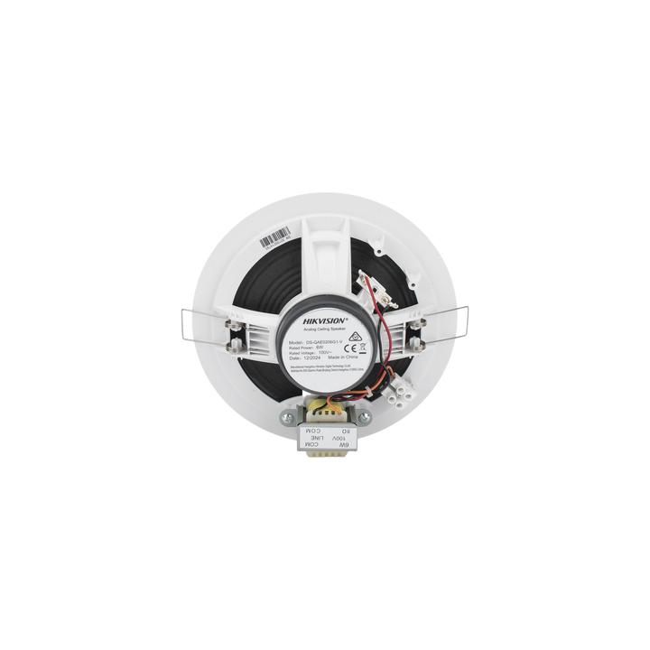 Altavoz Montaje en Plafón | 6 Watts | 100 V | Rejilla de Metal | Color Blanco | Uso Interior