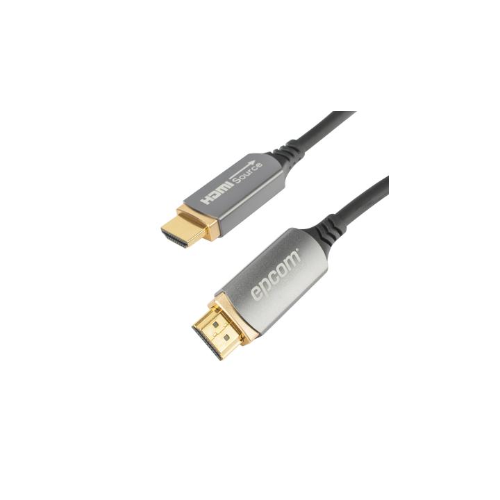 Cable HDMI de Fibra Óptica de 10 Metros (32.81 Pies) | Alta Definición | Versión 2.1 | Alta Velocidad 18Gbps |