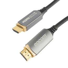 Cable HDMI de Fibra Óptica de 15 Metros (49.21 Pies) | Alta Definición | Versión 2.1 | Alta Velocidad 18Gbps |