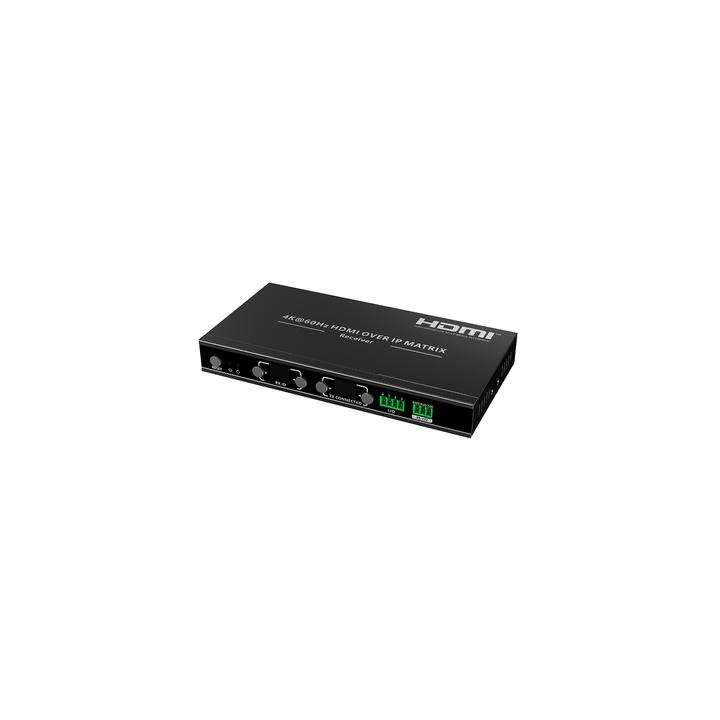 Receptor | Extensor de matriz HDMI sobre IP IG de 4K60 Hz con videowall