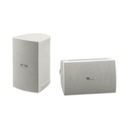 Altavoz de Montaje en Pared, 2 vias, Woofer 4 in, Tweeter 1 in, IPX3, 8 ohms, 70/100V, Color Blanco, Par