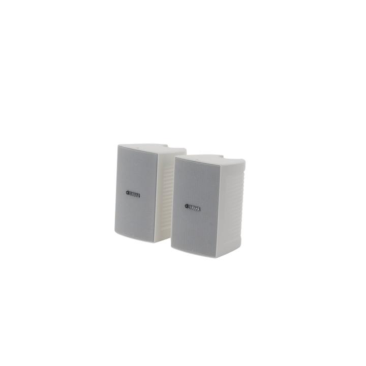 Altavoz de Montaje en Pared, 2 vias, Woofer 4 in, Tweeter 1 in, IPX3, 8 ohms, 70/100V, Color Blanco, Par