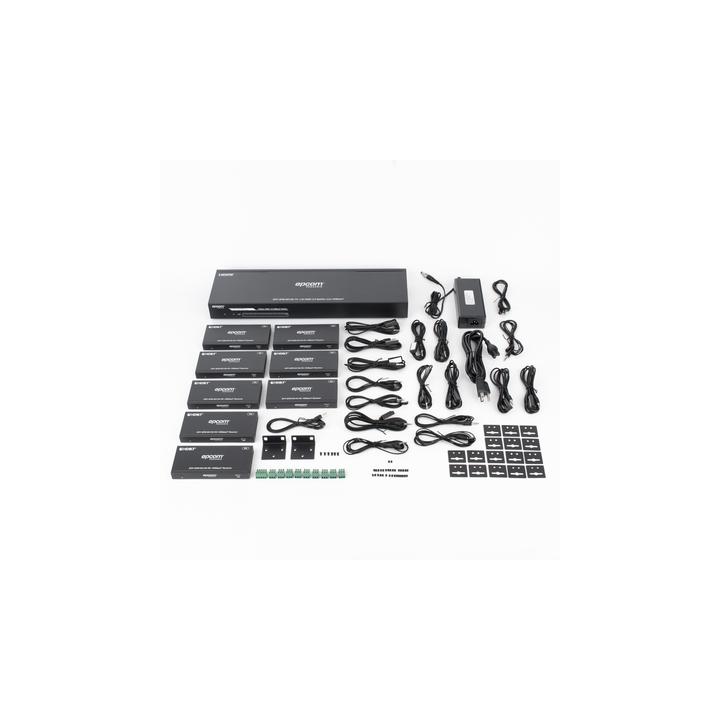 Splitter mas Extensor de Video | 1x8 | ProAV | HDBaseT™ | 120m en 4K@60Hz | 150m en 1080p@60Hz | Cat6/6a/7 |