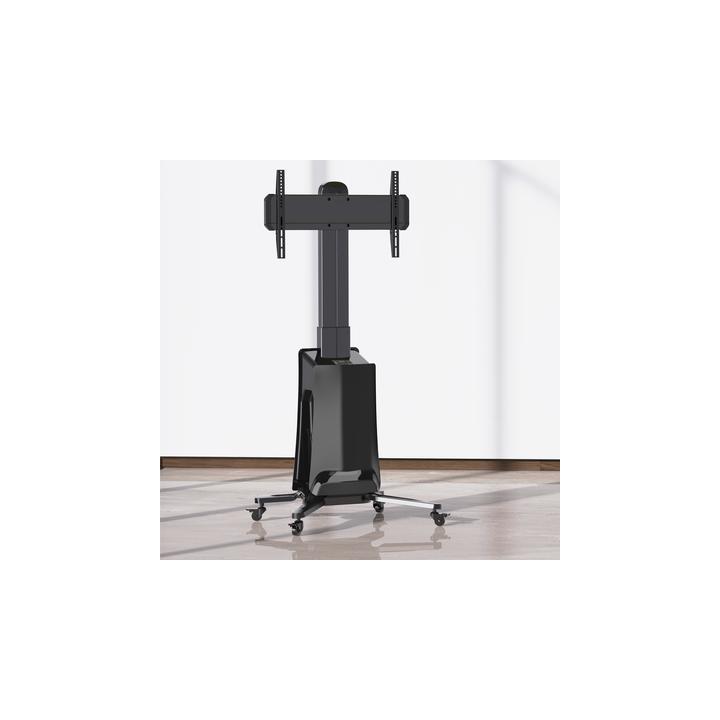 MONTAJE  DE PISO MOVIL PARA PANTALLAS 55-80IN  AJUSTABLE MOTORIZADO
