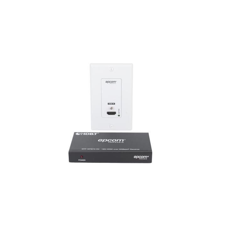 Kit Extensor HDBaseT | 4K2K@60Hz 40m | 1080p 70m | Función PoC | IR Bidireccional | RS-232 |