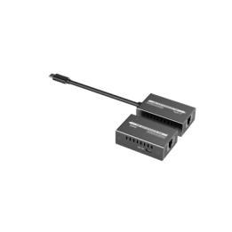 Extensor Mini 4K120Hz USB-C a HDMI | Transmisión 18 Gbps | Distancia 60m 4K@60Hz | HDR10 / HDCP 2.2 | Protección ESD