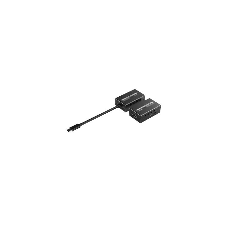 Extensor Mini 4K120Hz USB-C a HDMI | Transmisión 18 Gbps | Distancia 60m 4K@60Hz | HDR10 / HDCP 2.2 | Protección ESD