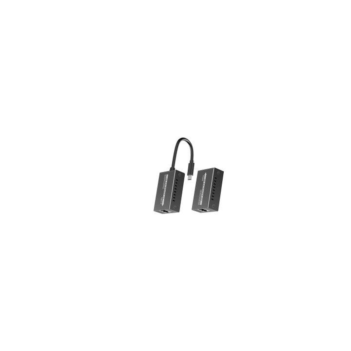 Extensor Mini 4K120Hz USB-C a HDMI | Transmisión 18 Gbps | Distancia 60m 4K@60Hz | HDR10 / HDCP 2.2 | Protección ESD